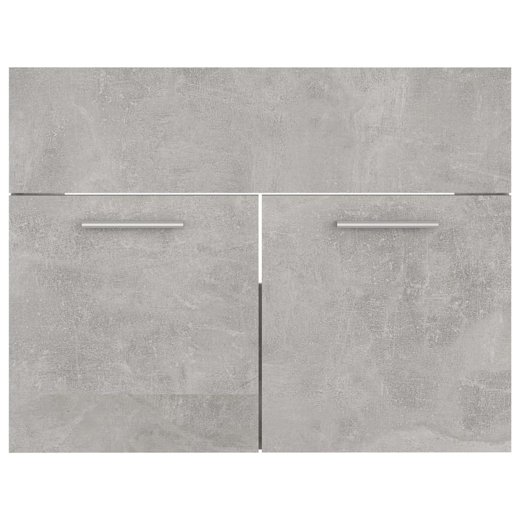 Badmöbel-Set Betongrau Holzwerkstoff