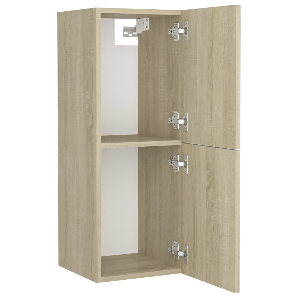 Badmöbel-Set Sonoma-Eiche Holzwerkstoff