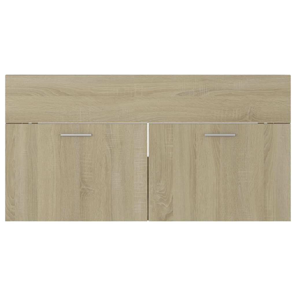 Badmöbel-Set Sonoma-Eiche Holzwerkstoff