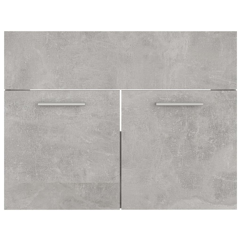 Badmöbel-Set Betongrau Holzwerkstoff
