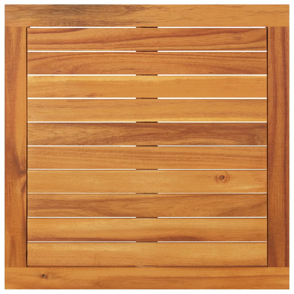 Gartentisch 64x64x29 cm Massivholz Akazie
