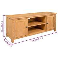 Thumbnail for TV-Schrank 110x35x44 cm Massivholz Eiche