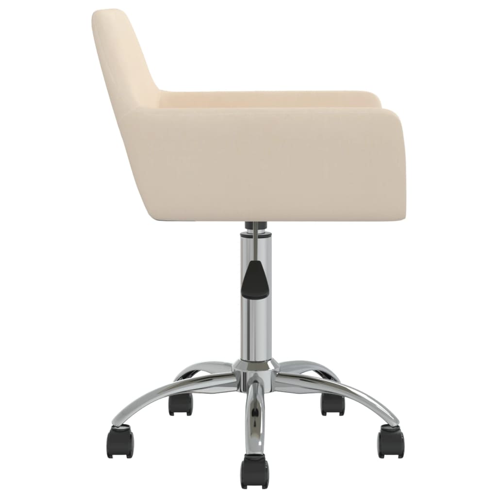 Esszimmerstühle 2 Stk. Drehbar Creme Stoff