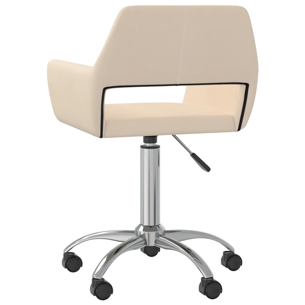 Esszimmerstühle 2 Stk. Drehbar Creme Stoff