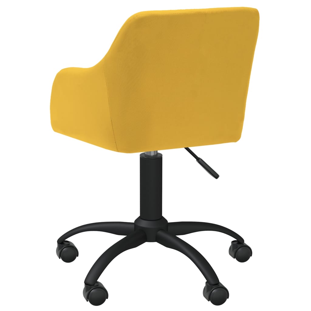 Esszimmerstühle 2 Stk. Drehbar Gelb Stoff