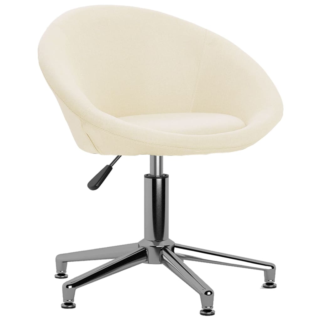Esszimmerstühle 2 Stk. Drehbar Creme Stoff