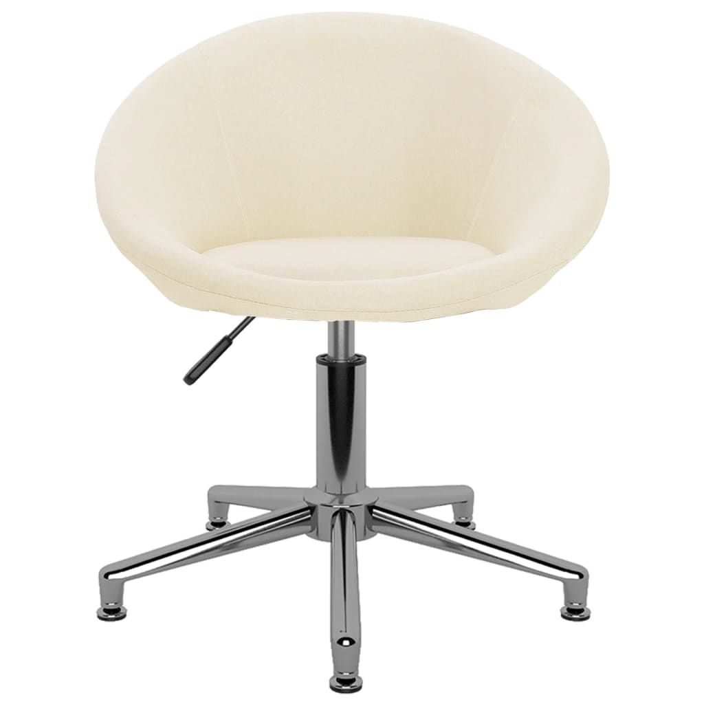 Esszimmerstühle 2 Stk. Drehbar Creme Stoff