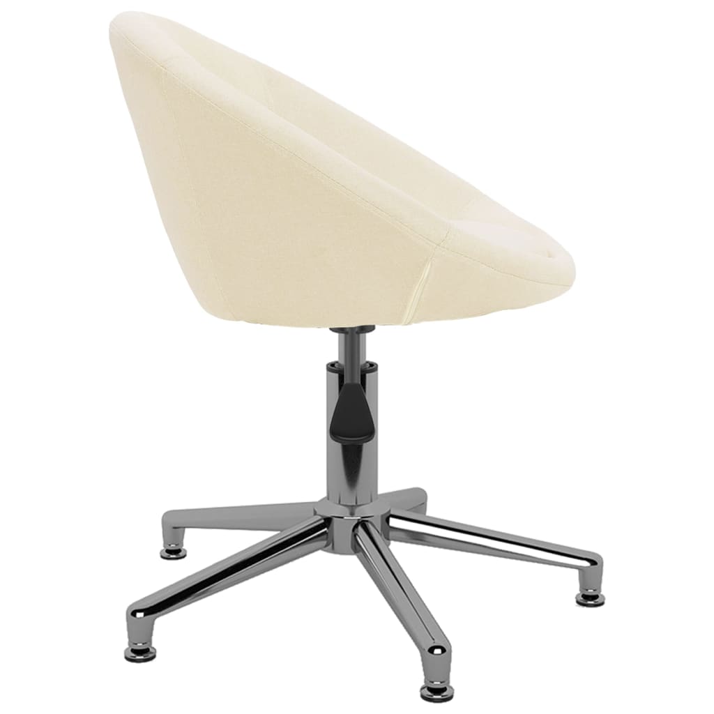 Esszimmerstühle 2 Stk. Drehbar Creme Stoff