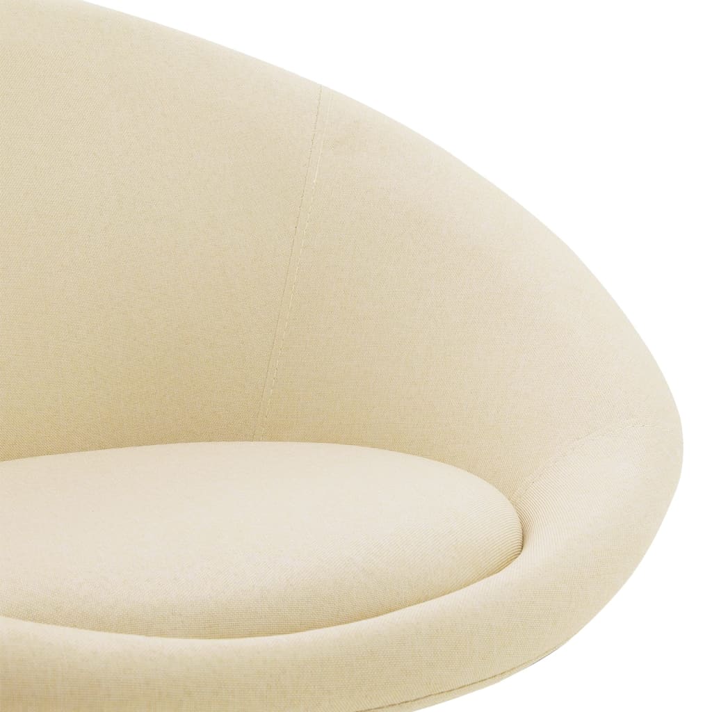 Esszimmerstühle 2 Stk. Drehbar Creme Stoff