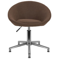 Thumbnail for Esszimmerstühle 2 Stk. Drehbar Braun Stoff