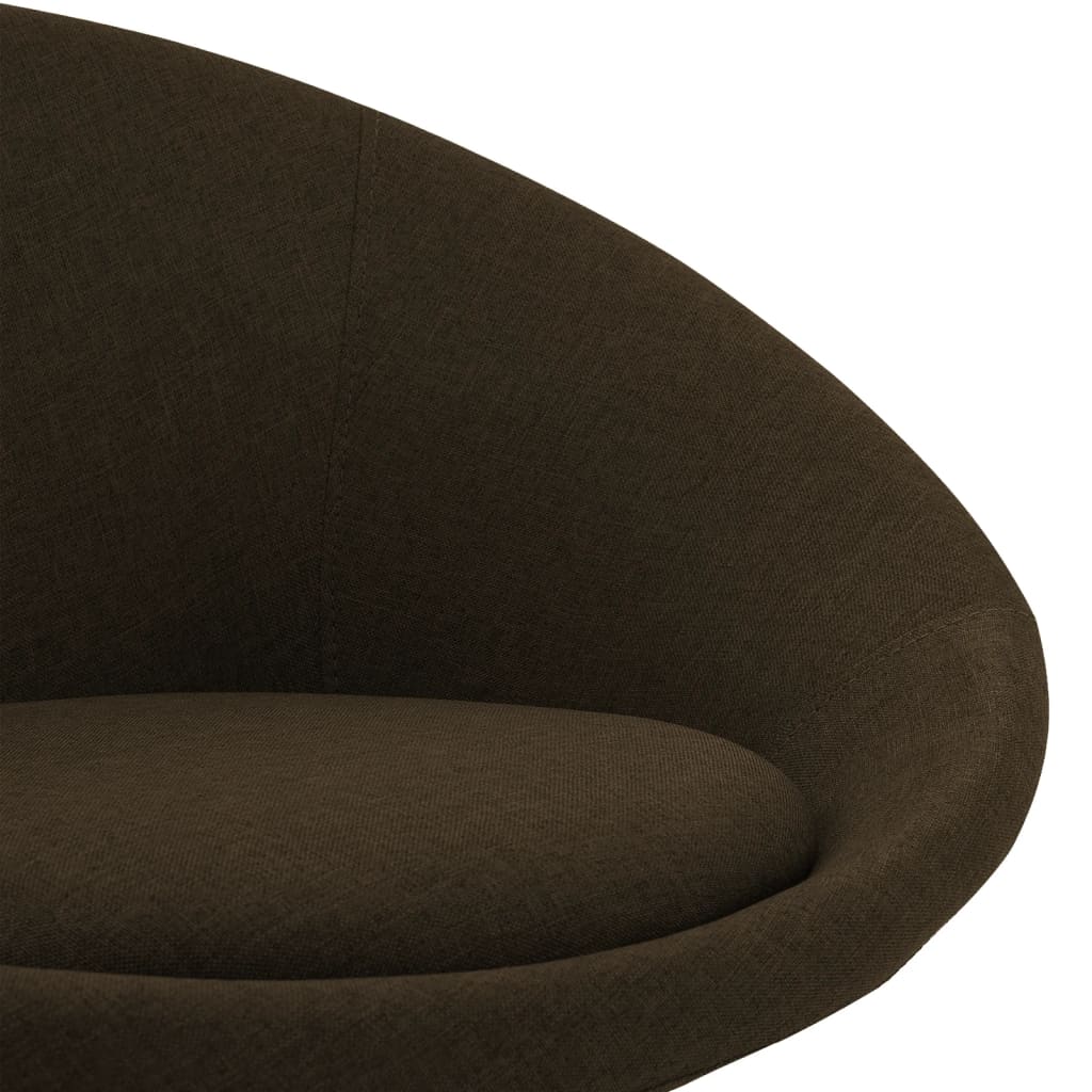 Esszimmerstühle 2 Stk. Drehbar Dunkelbraun Stoff