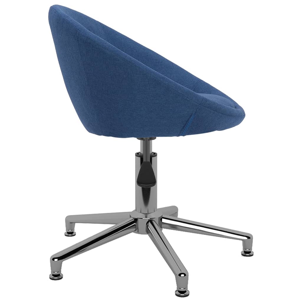 Esszimmerstühle 2 Stk. Drehbar Blau Stoff