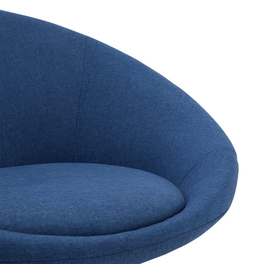 Esszimmerstühle 2 Stk. Drehbar Blau Stoff