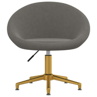 Thumbnail for Esszimmerstuhl Dunkelgrau Samt