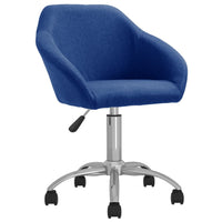 Thumbnail for Esszimmerstühle 2 Stk. Drehbar Blau Stoff