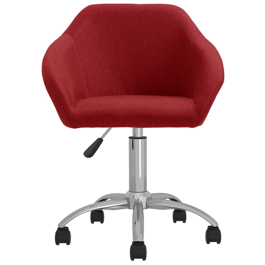 Esszimmerstühle 2 Stk. Drehbar Weinrot Stoff