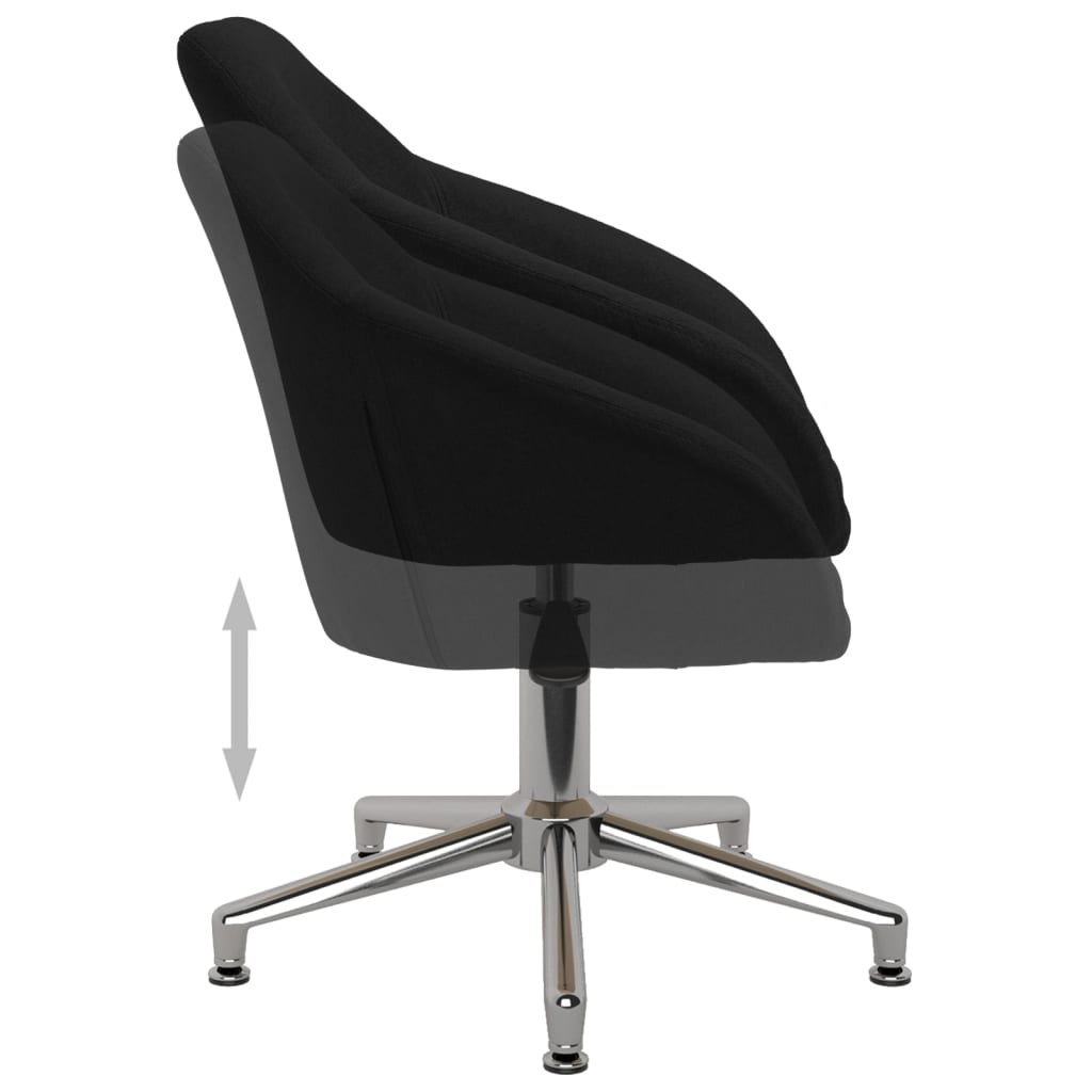 Bürostuhl Drehbar Schwarz Stoff