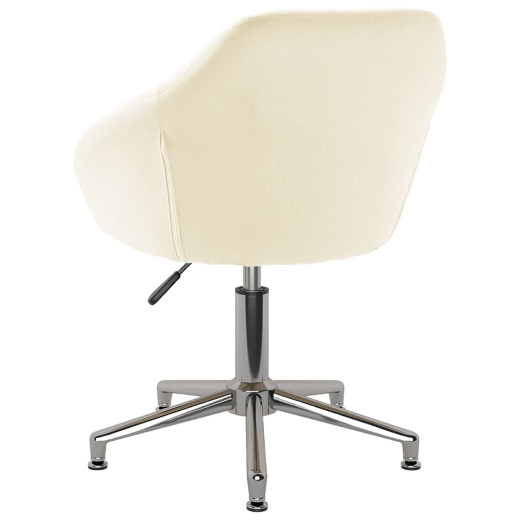 Bürostuhl Drehbar Creme Stoff