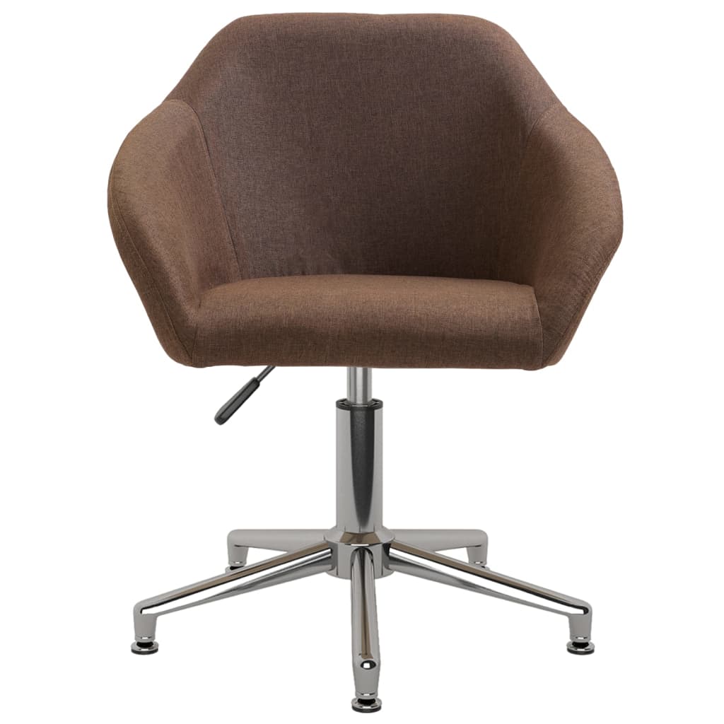 Bürostuhl Drehbar Braun Stoff