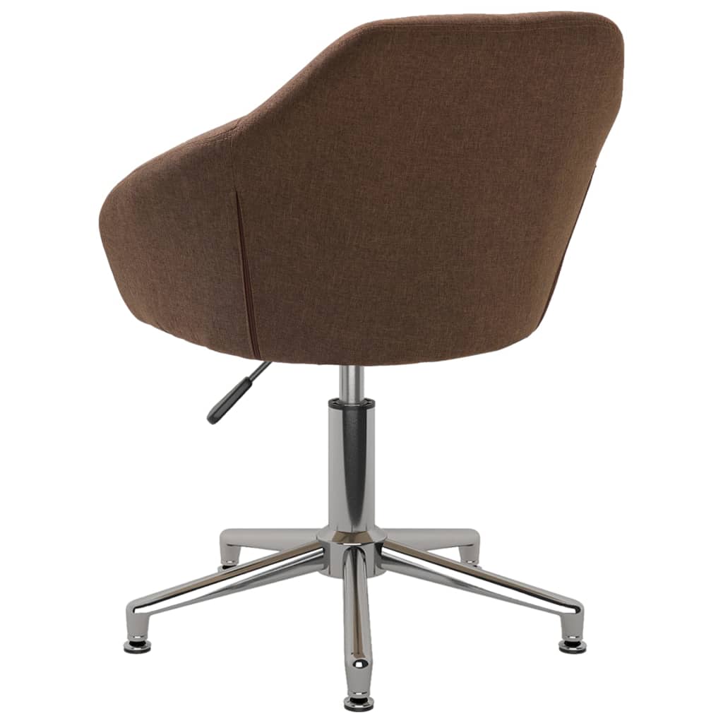 Bürostuhl Drehbar Braun Stoff