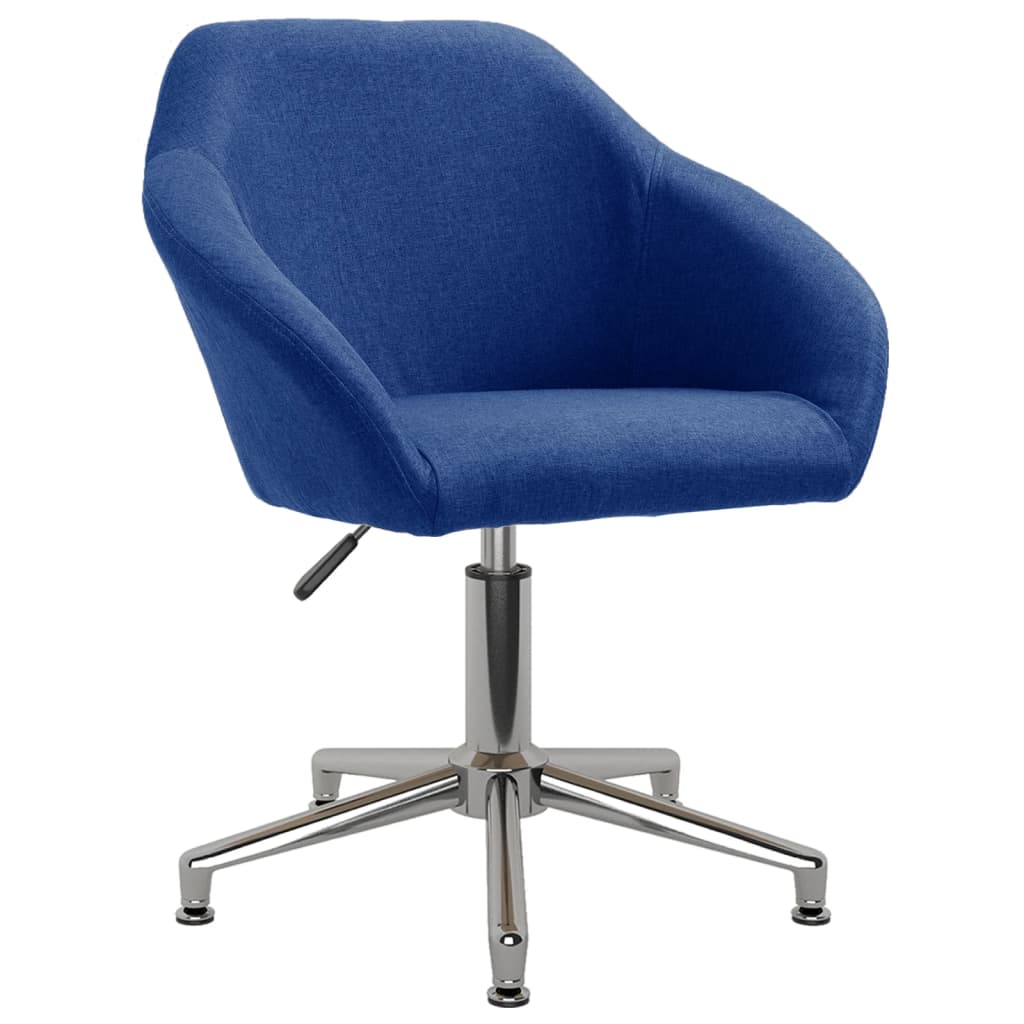 Bürostuhl Drehbar Blau Stoff