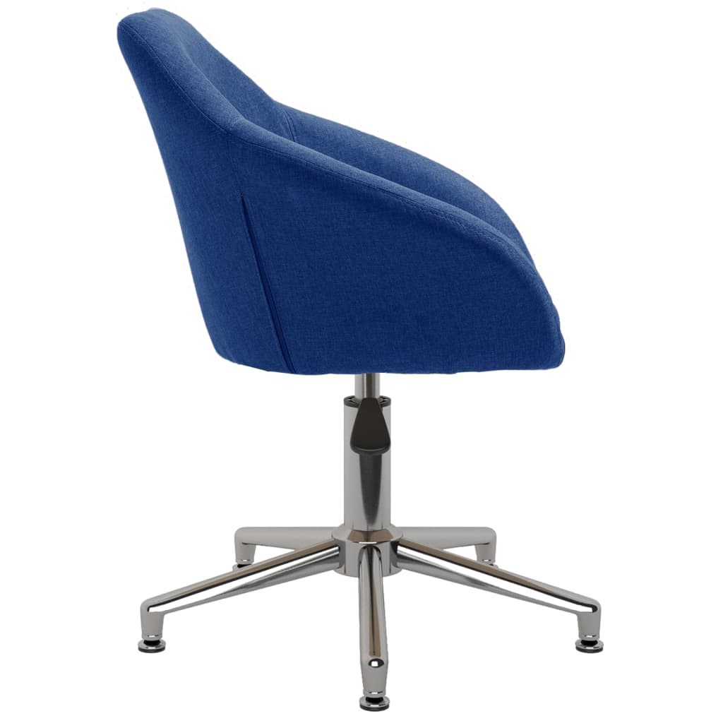 Bürostuhl Drehbar Blau Stoff