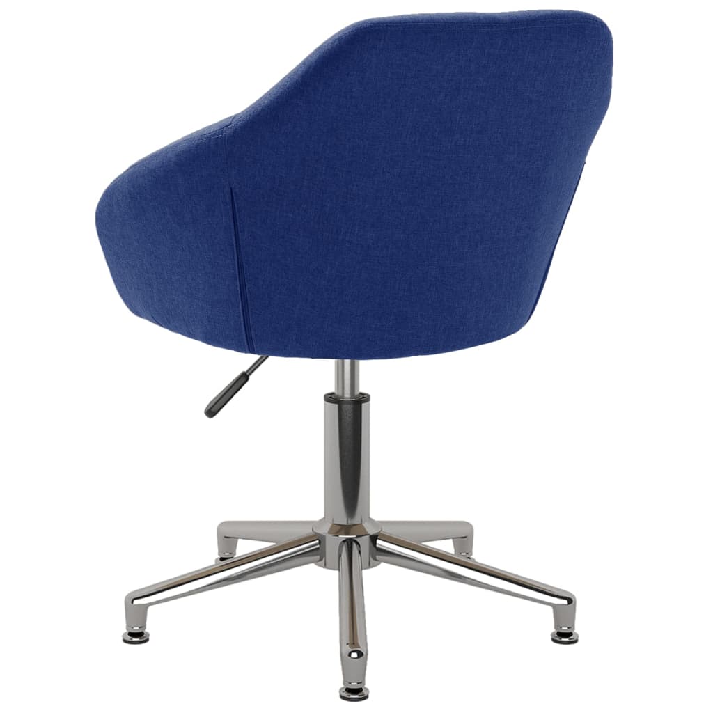 Bürostuhl Drehbar Blau Stoff
