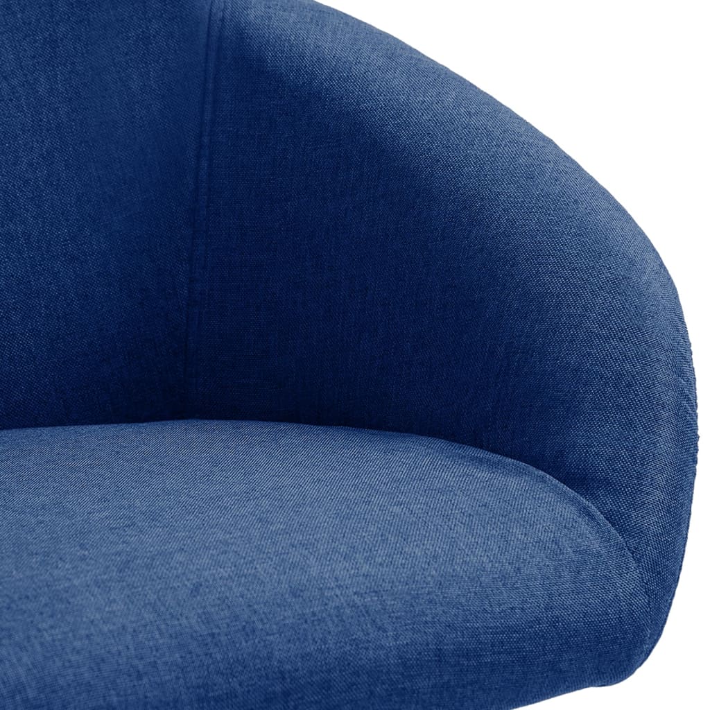 Bürostuhl Drehbar Blau Stoff