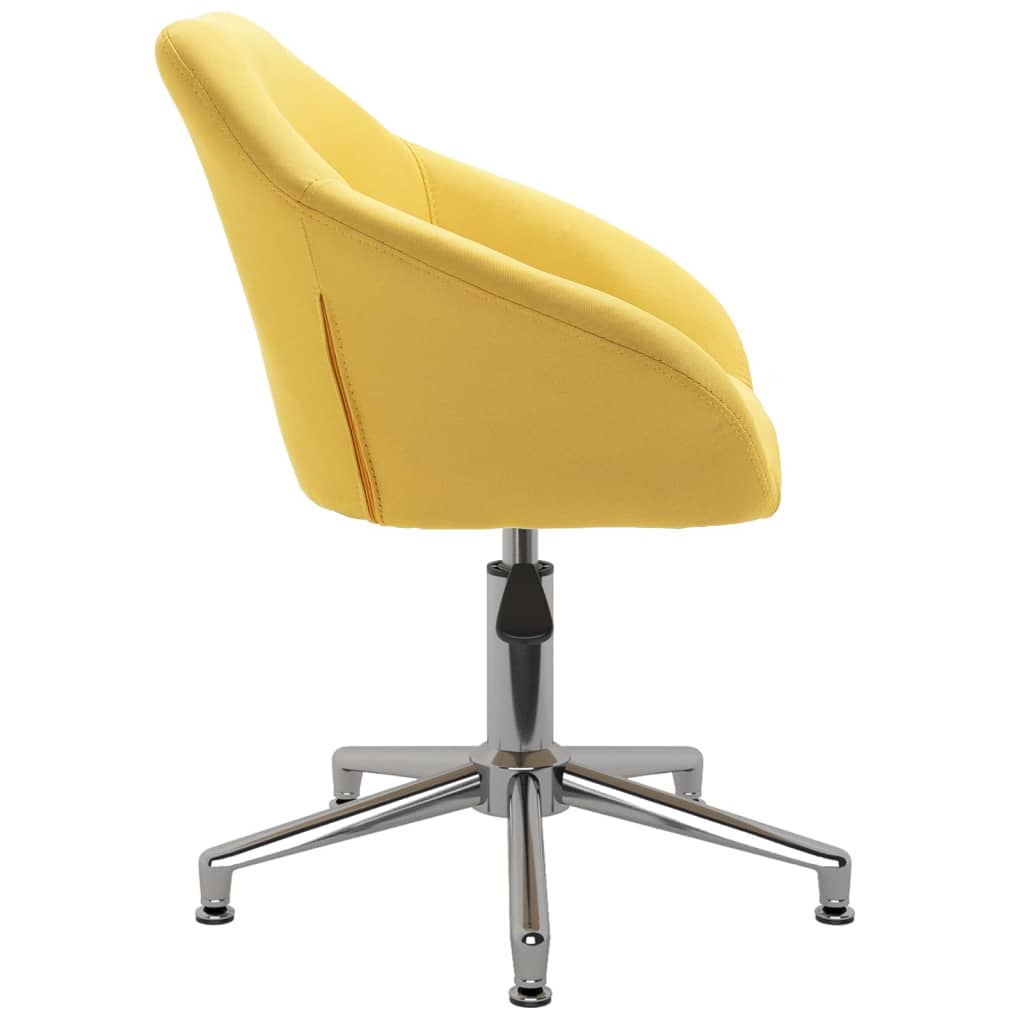 Bürostuhl Drehbar Gelb Stoff