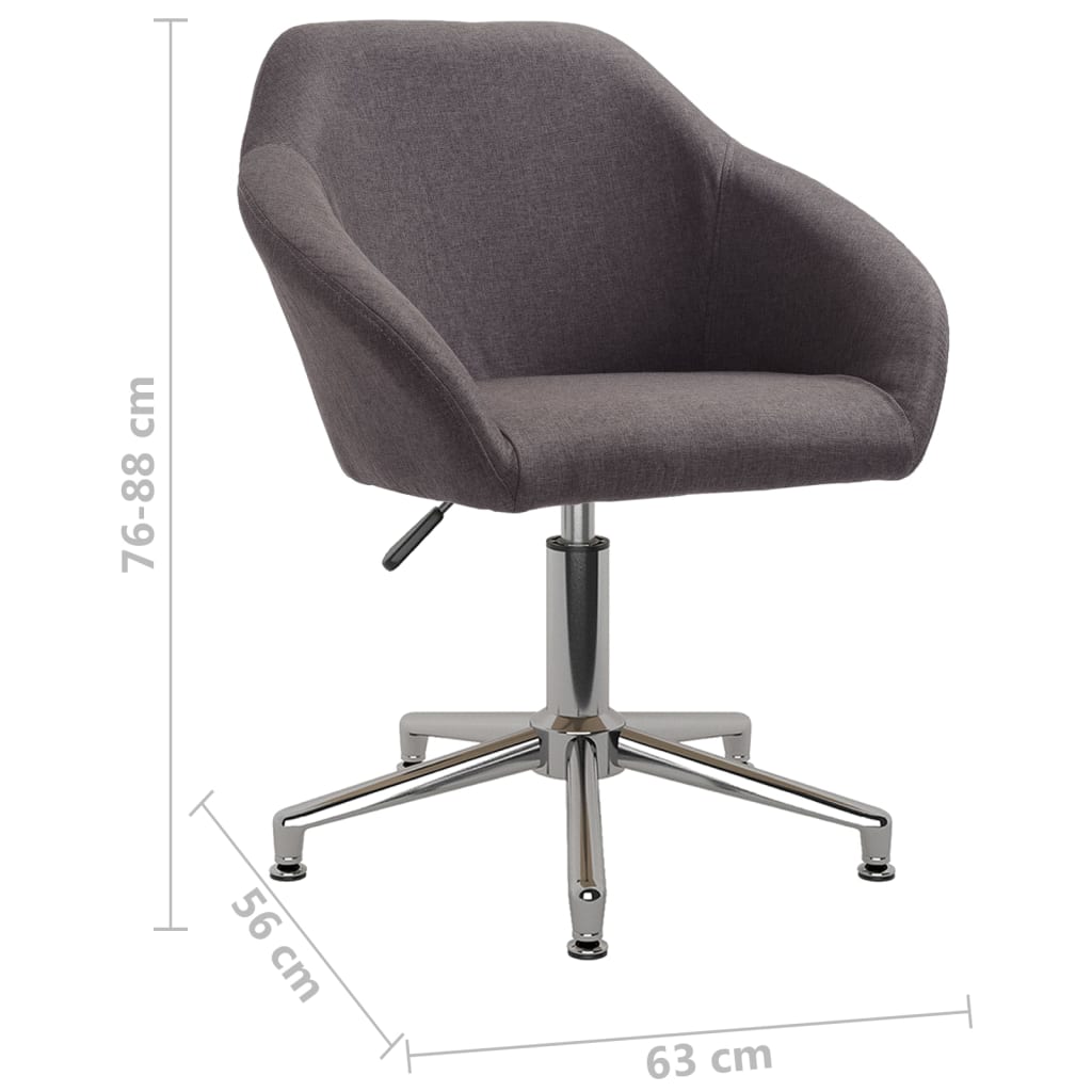 Bürostuhl Drehbar Taupe Stoff