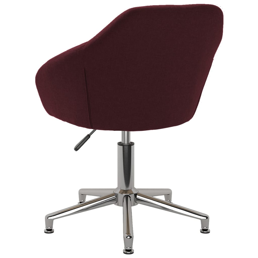 Bürostuhl Drehbar Lila Stoff