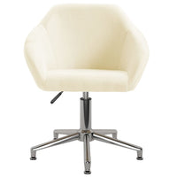 Thumbnail for Esszimmerstühle 2 Stk. Drehbar Creme Stoff