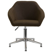 Thumbnail for Esszimmerstühle 2 Stk. Drehbar Dunkelbraun Stoff