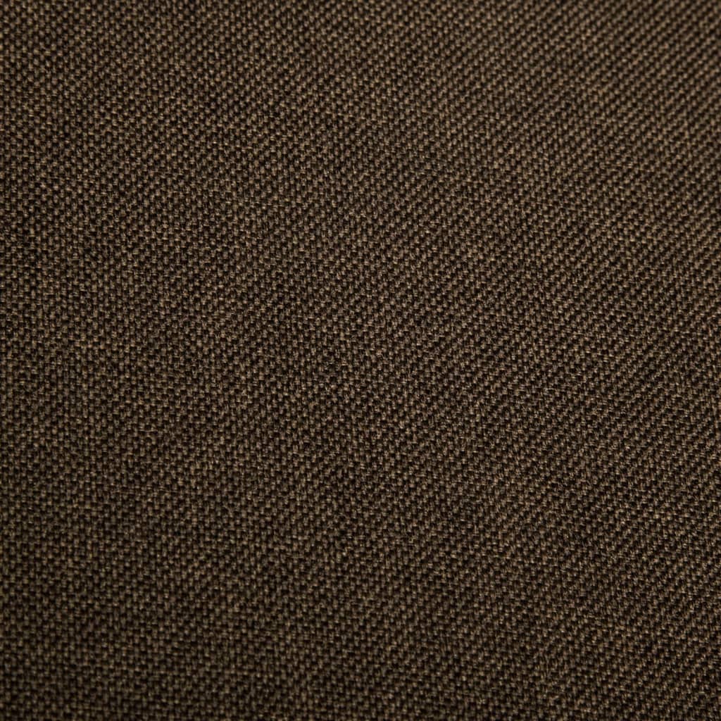 Esszimmerstühle 2 Stk. Drehbar Dunkelbraun Stoff