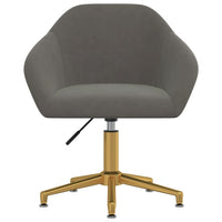 Thumbnail for Esszimmerstühle 2 Stk. Drehbar Dunkelgrau Samt