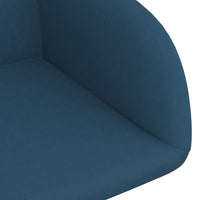 Thumbnail for Esszimmerstühle 2 Stk. Drehbar Blau Samt