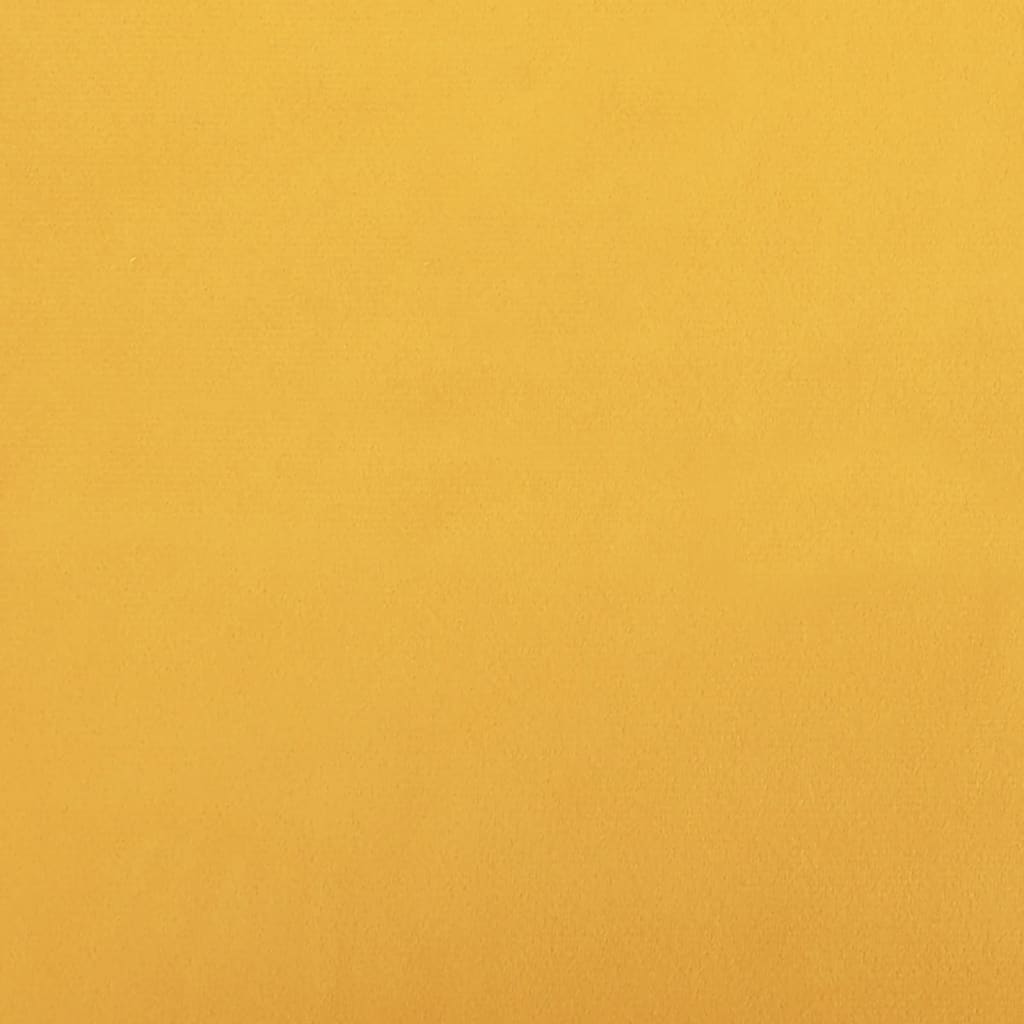 Esszimmerstühle 2 Stk. Drehbar Gelb Samt