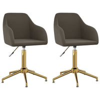 Thumbnail for Esszimmerstühle 2 Stk. Drehbar Dunkelgrau Samt