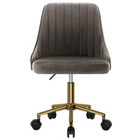 Thumbnail for Esszimmerstuhl Drehbar Dunkelgrau Samt