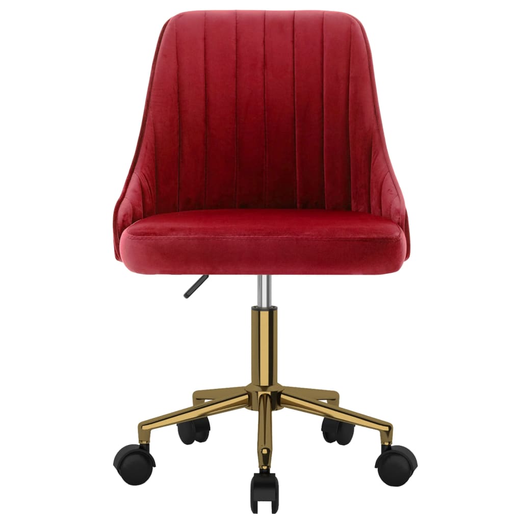 Esszimmerstühle 2 Stk. Drehbar Weinrot Samt