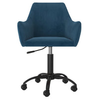 Thumbnail for Esszimmerstühle 2 Stk. Drehbar Blau Samt