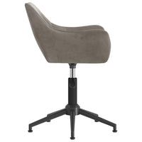 Thumbnail for Esszimmerstühle 2 Stk. Drehbar Hellgrau Samt