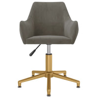 Thumbnail for Esszimmerstuhl Drehbar Dunkelgrau Samt