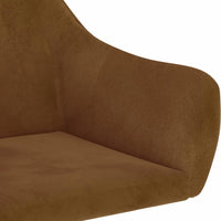 Thumbnail for Esszimmerstuhl Drehbar Braun Samt