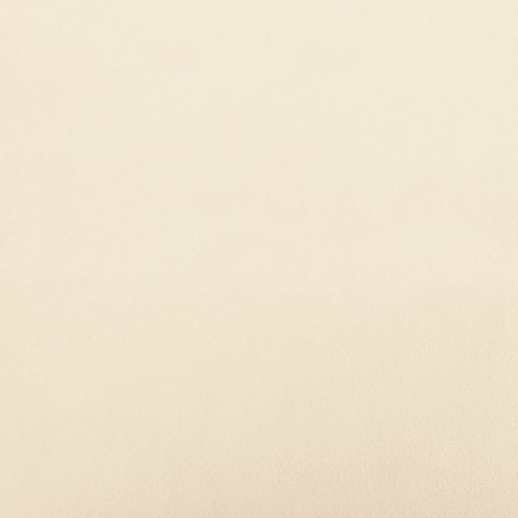 Esszimmerstühle 2 Stk. Drehbar Creme Samt