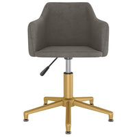 Thumbnail for Esszimmerstuhl Drehbar Dunkelgrau Samt