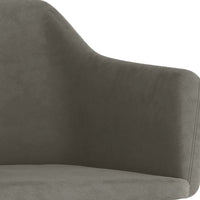 Thumbnail for Esszimmerstuhl Drehbar Dunkelgrau Samt