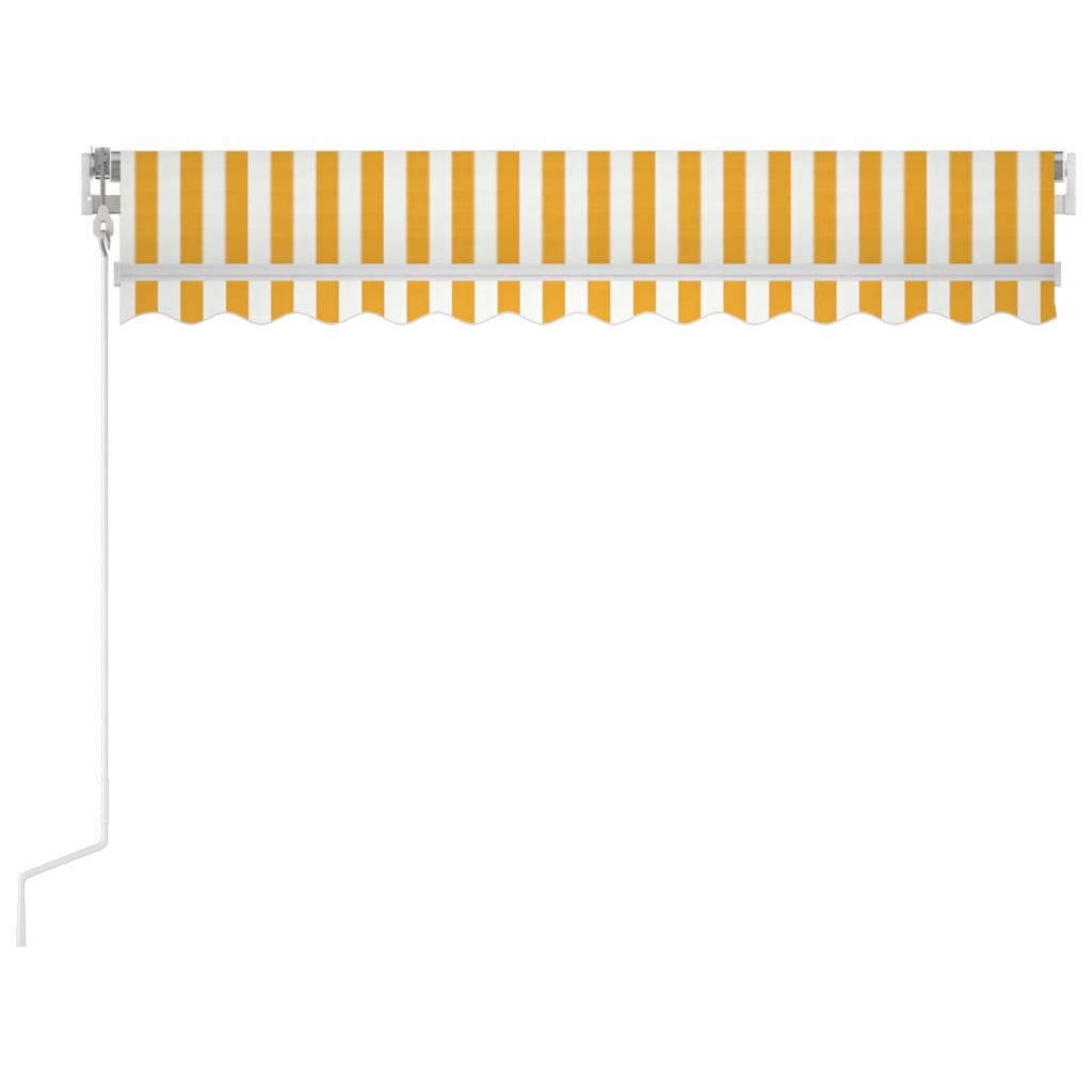 Gelenkarmmarkise Einziehbar 350x250 cm Gelb und Weiß