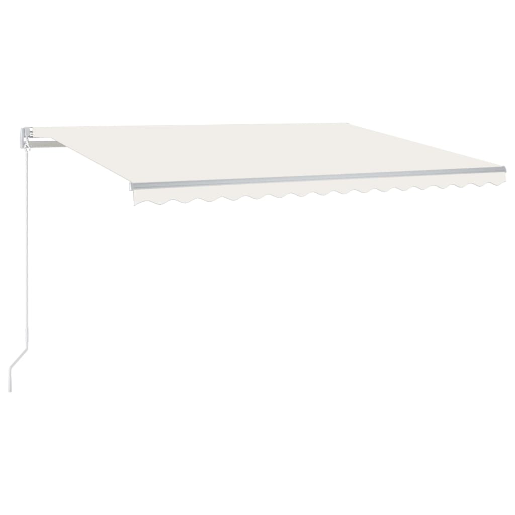 Gelenkarmmarkise Einziehbar 450x300 cm Creme