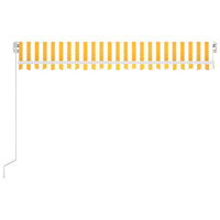 Thumbnail for Gelenkarmmarkise Einziehbar 450x300 cm Gelb und Weiß